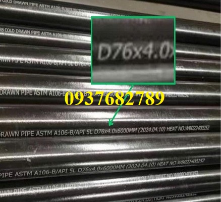 Thép ống phi 76 Thép ống phi 76