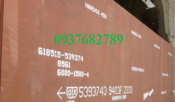 Thép tấm hardox 450 dày 4mm Thép tấm hardox 450 dày 4mm