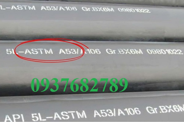 Ống thép tiêu chuẩn astm a53 Ống thép tiêu chuẩn astm a53