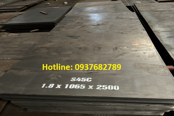 Thép tấm S45C  Thép tấm S45C dày 1.8ly 2ly 3ly 3.2ly 4ly 5ly 6ly 8ly 10ly 12ly 14ly