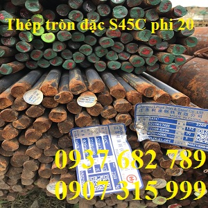 Thép tròn đặc S45C phi 20