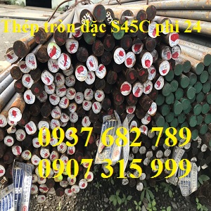 Thép tròn đặc S45C phi 24