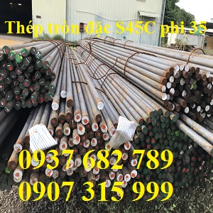 Thép tròn đặc S45C phi 35