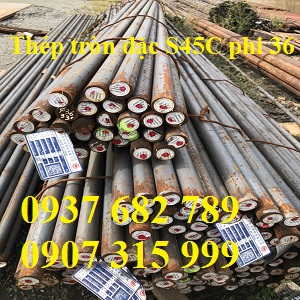Thép tròn đặc S45C phi 36