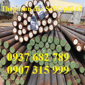 Thép tròn đặc S45C phi 42
