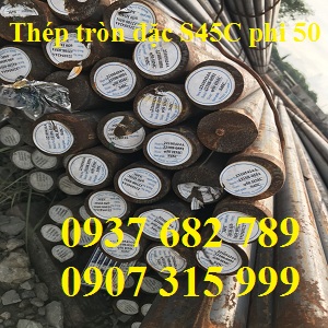 Thép tròn đặc S45C phi 50