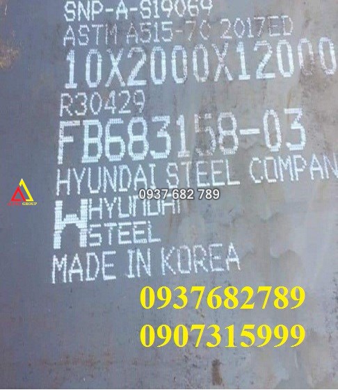 Thép tấm a515 grade70 dày 10x2000x12000mm Thép tấm a515 grade70 dày 10x2000x12000mm