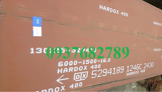 THÉP TẤM HARDOX 400 DÀY 16x1500x6000mm THÉP TẤM HARDOX 400 DÀY 16x1500x6000mm