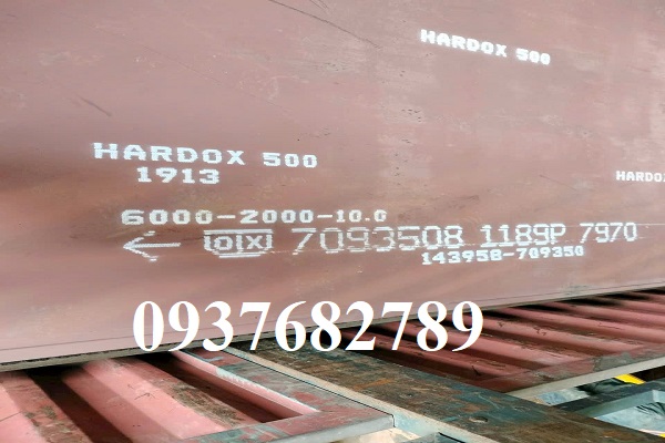 Thép tấm hardox 500 dày 10mm/10ly/10li Thép tấm hardox 500 dày 10mm/10ly/10li