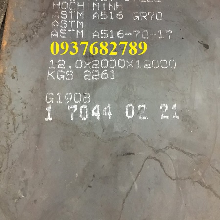 Thép tấm ASTM A516 GR70 dày 12mm/ly/li Nhật Bản, Hàn Quốc  Thép tấm ASTM A516 GR70 dày 12mm/ly/li Nhật Bản, Hàn Quốc