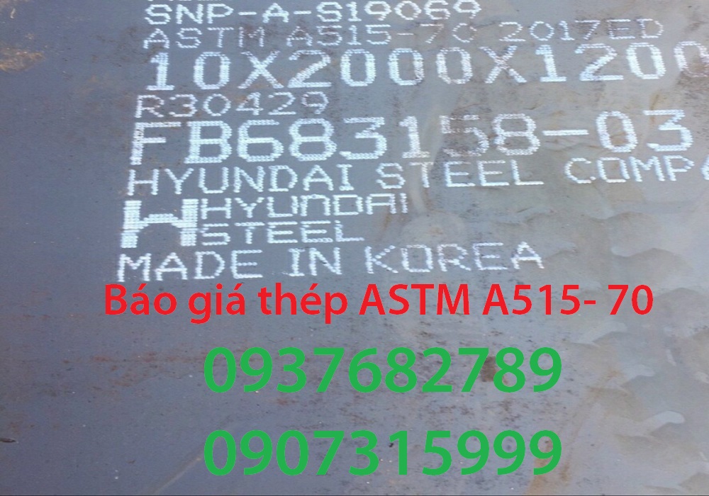 Thép tấm chịu nhiệt a515 giá rẻ