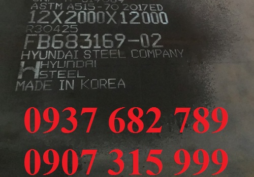 Thép tấm A515 dày 12mm Thép tấm A515 dày 12mm