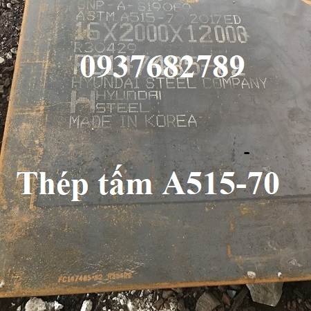 Thép tấm A515-gr70 có độ dày 16mm(16ly/16ly) 