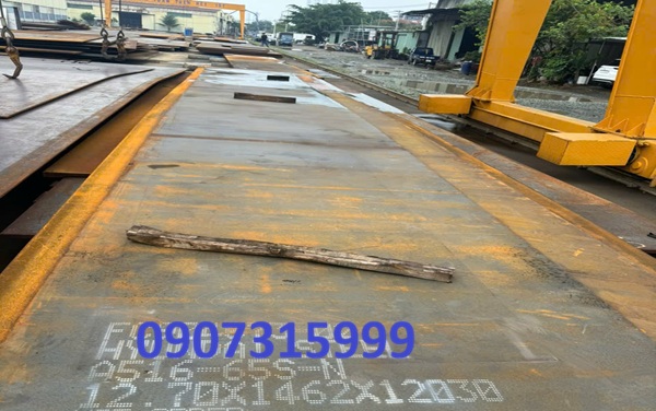 Thép tấm chịu nhiệt A516 Gr.70 dày 13mm/13ly Hàn Quốc cắt quy cách Thép tấm chịu nhiệt A516 Gr.70 dày 13mm/13ly Hàn Quốc cắt quy cách