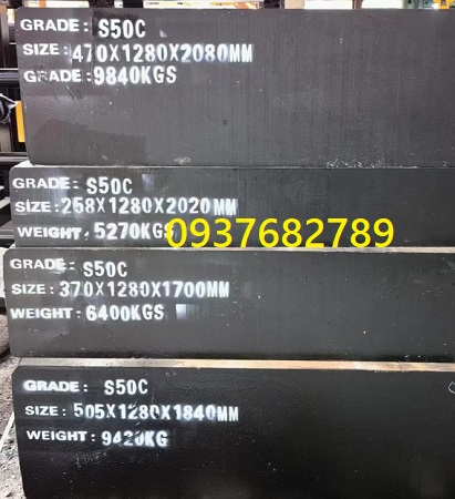 Tấm thép S50C dày 150mm 160mm 170mm 180mm 190mm 200mm 210mm 220mm Tấm thép S50C dày 150mm 160mm 170mm 180mm 190mm 200mm 210mm 220mm