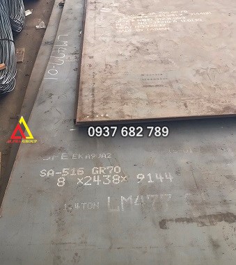 Thép tấm chịu nhiệt A516 Gr.70 dày 26mm/26ly Hàn Quốc cắt quy cách Thép tấm chịu nhiệt A516 Gr.70 dày 26mm/26ly Hàn Quốc cắt quy cách