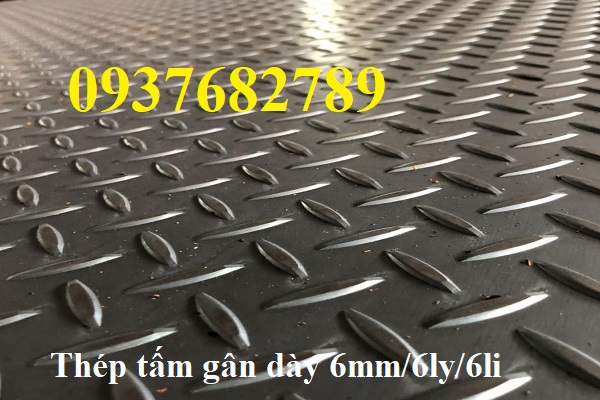 Thép tấm gân dày 6mm/6ly/6li Thép tấm gân dày 6mm/6ly/6li