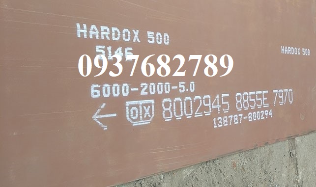 Thép tấm hardox 500 dày 5mm/5ly/5li Thép tấm hardox 500 dày 5mm/5ly/5li
