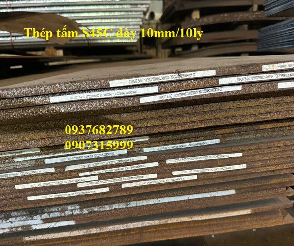 Thép tấm S45C dày 10mm, thép tấm S45C dày 10ly Thép tấm S45C dày 10mm, thép tấm S45C dày 10ly